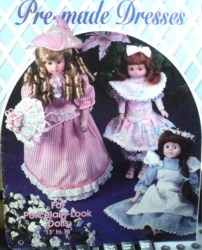 174 DECORATING PRE-MADE 13-16'' PORCELAIN DOLL DRESSES LFLT